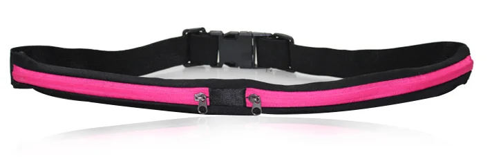 RoseRed DoublePocket Для женщин и мужчин, бег, поясная сумка, Забавный Водонепроницаемый пояс-сумка, велосипедная решетка радиатора для спортивных авто, Бум Сумки sac banane saszetka na biodra - Цвет: RoseRed DoublePocket