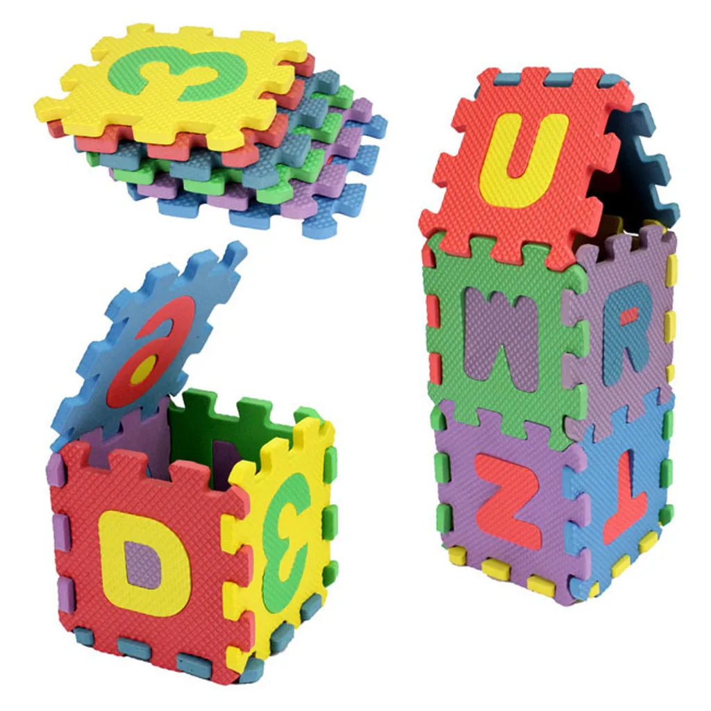 

New 36pcs Baby Child Number Alphabet Puzzle Foam Mats Educational Toy Gift Parent-child Interactive Educational Toys