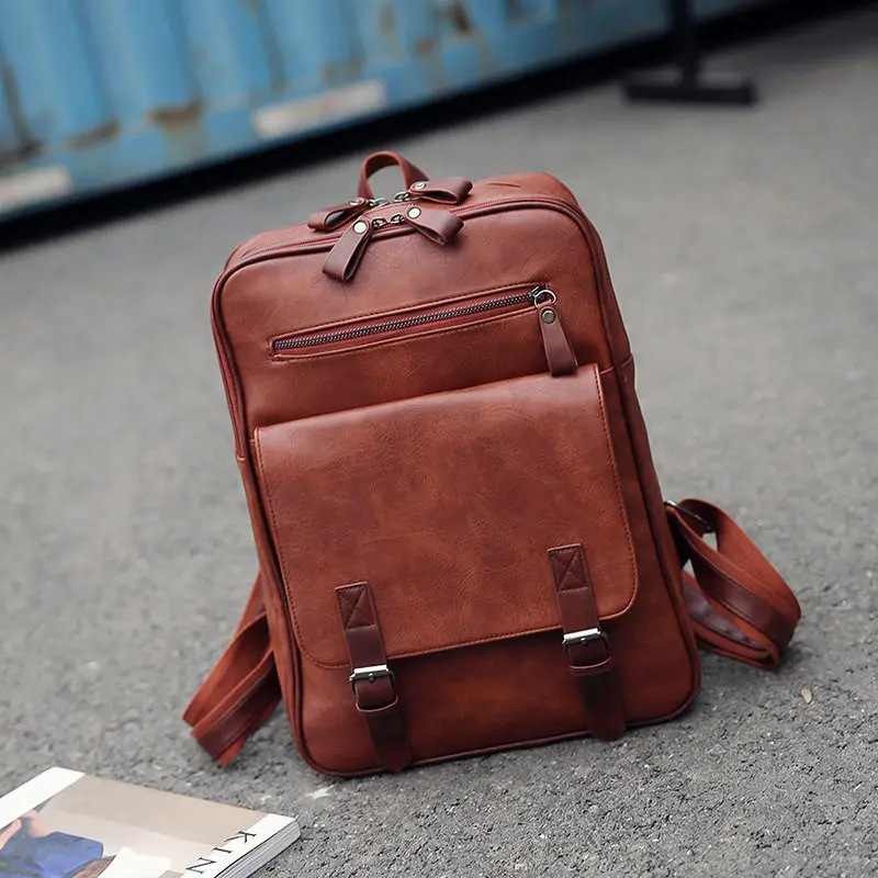 Классический PU Мужской Женский дорожный рюкзак для ноутбука Macbook Air Pro 11 12 13 15 Retina