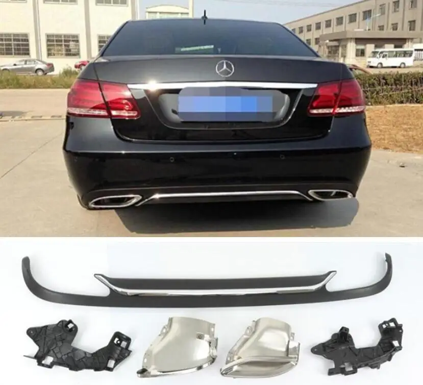 Диффузор для заднего бампера Mercedes Benz E Class W212 E200 E260 E300 E350 2014 2015 2016|Амортизаторы| |