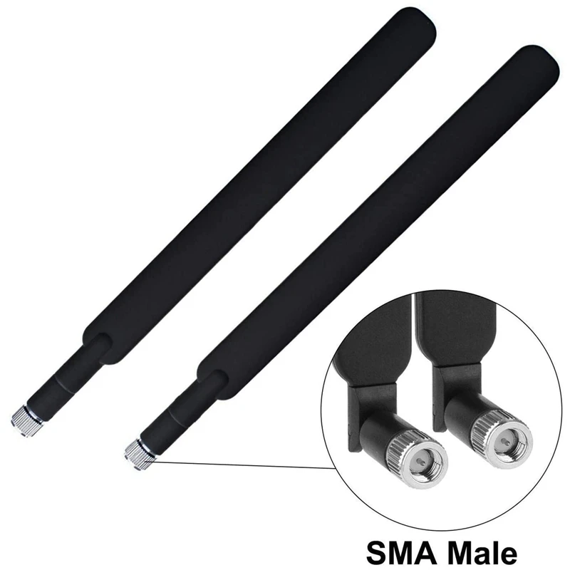 Антенна SMA 4G LTE 9 дБи Двухдиапазонная (2 4 ГГц и 5 8 ГГц) всенаправленная антенна 3G/4G/GSM