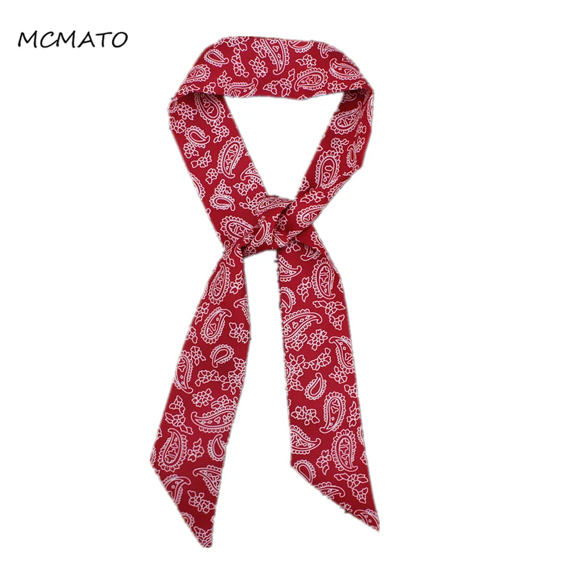 Новый дизайнерский шарф богемный галстук с принтом кешью женский шелковый