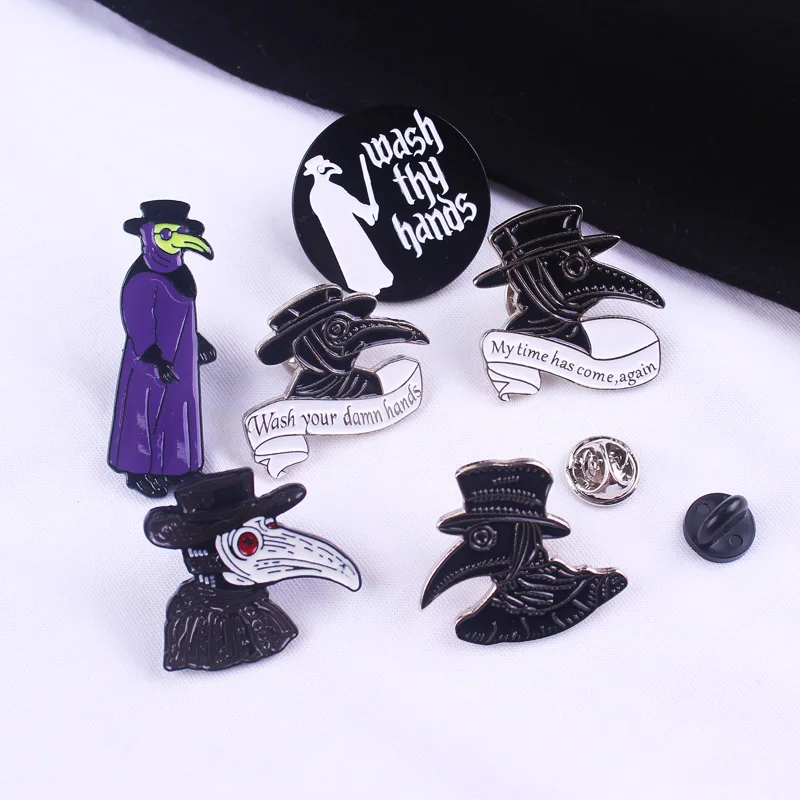 Значки для рюкзака эмалированные рюкзаков стимпанк одежды нагрудные значки