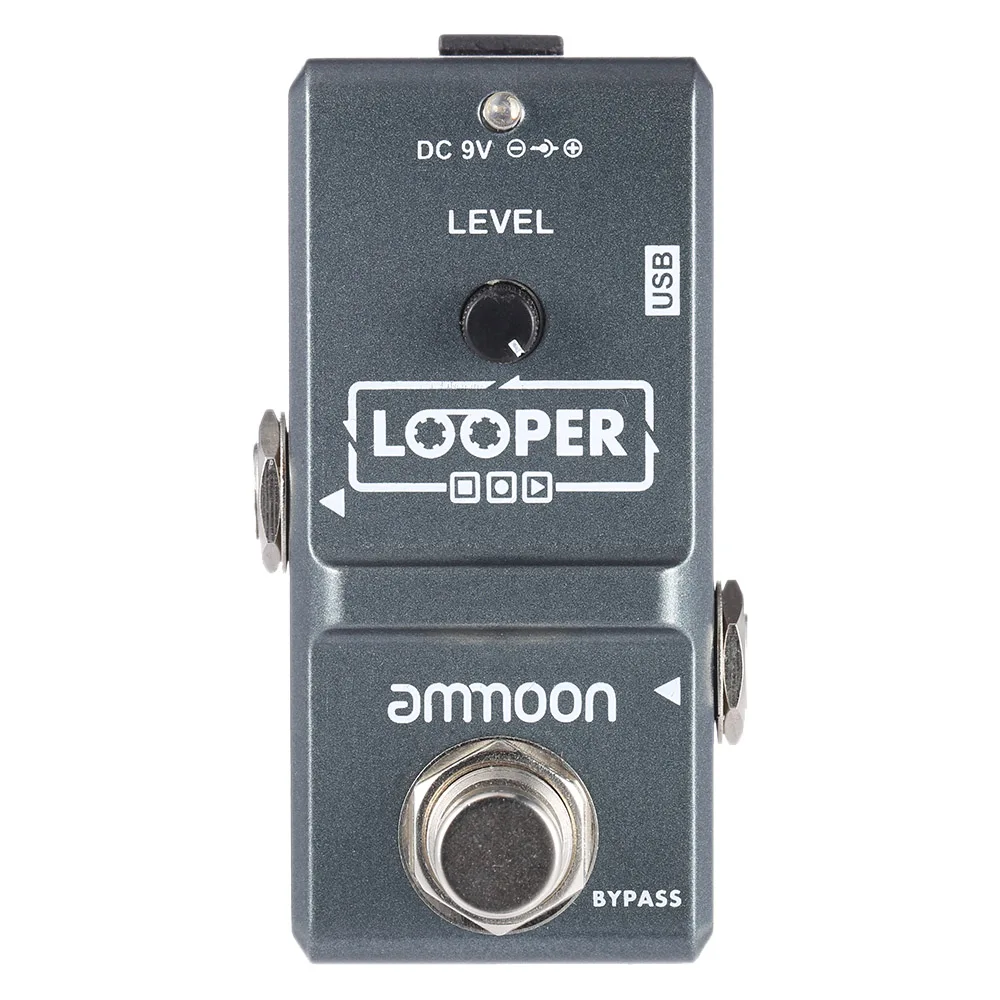 ammoon ap 09 looper gitarre pedal nano serie schleife elektrische gitarre effekt pedal true bypass unbegrenzte overdubs gitarre zubehör free glob