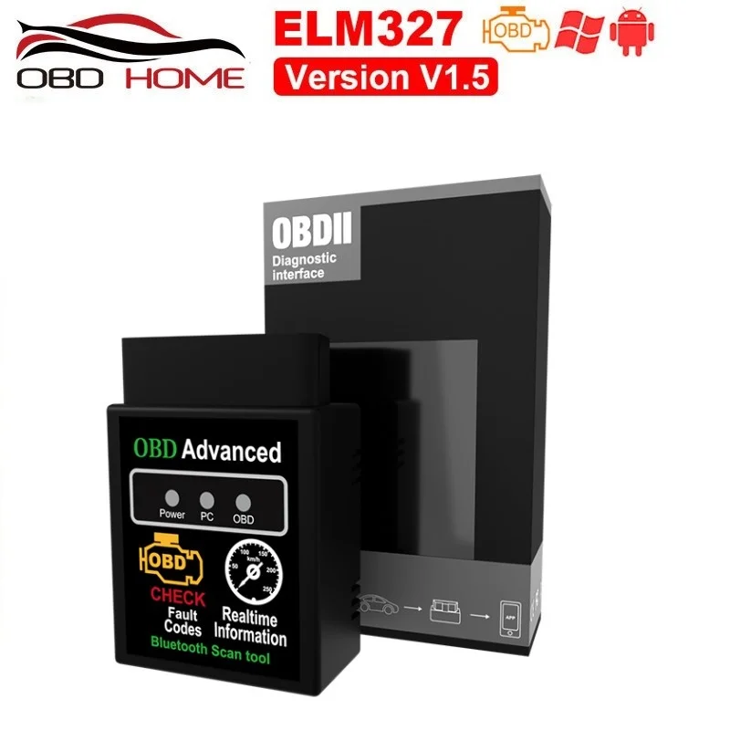 

OBD2 HHOBD Advanced ELM327 V1.5 V2.1 OBD2 HH OBD V1.5 Check Fault Code Erase Trouble Code Scanner for Car Diagnostic