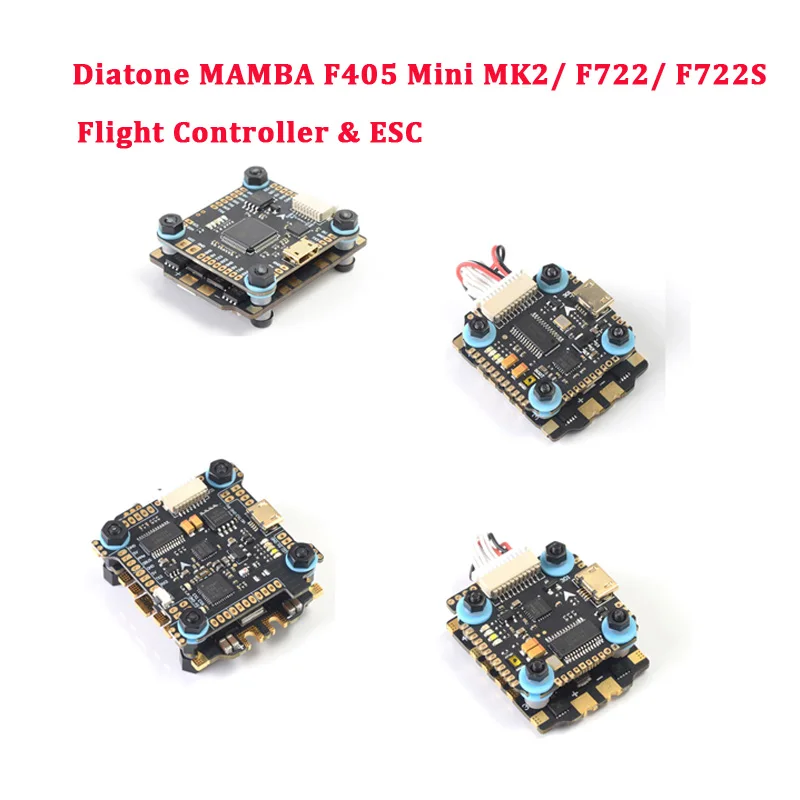 Diatone MAMBA F405 Mini MK2/F722/F722S Betaflight Полетный контроллер и F40 40A/F25 50A бесщеточный ESC для радиоуправляемого дрона запчасти