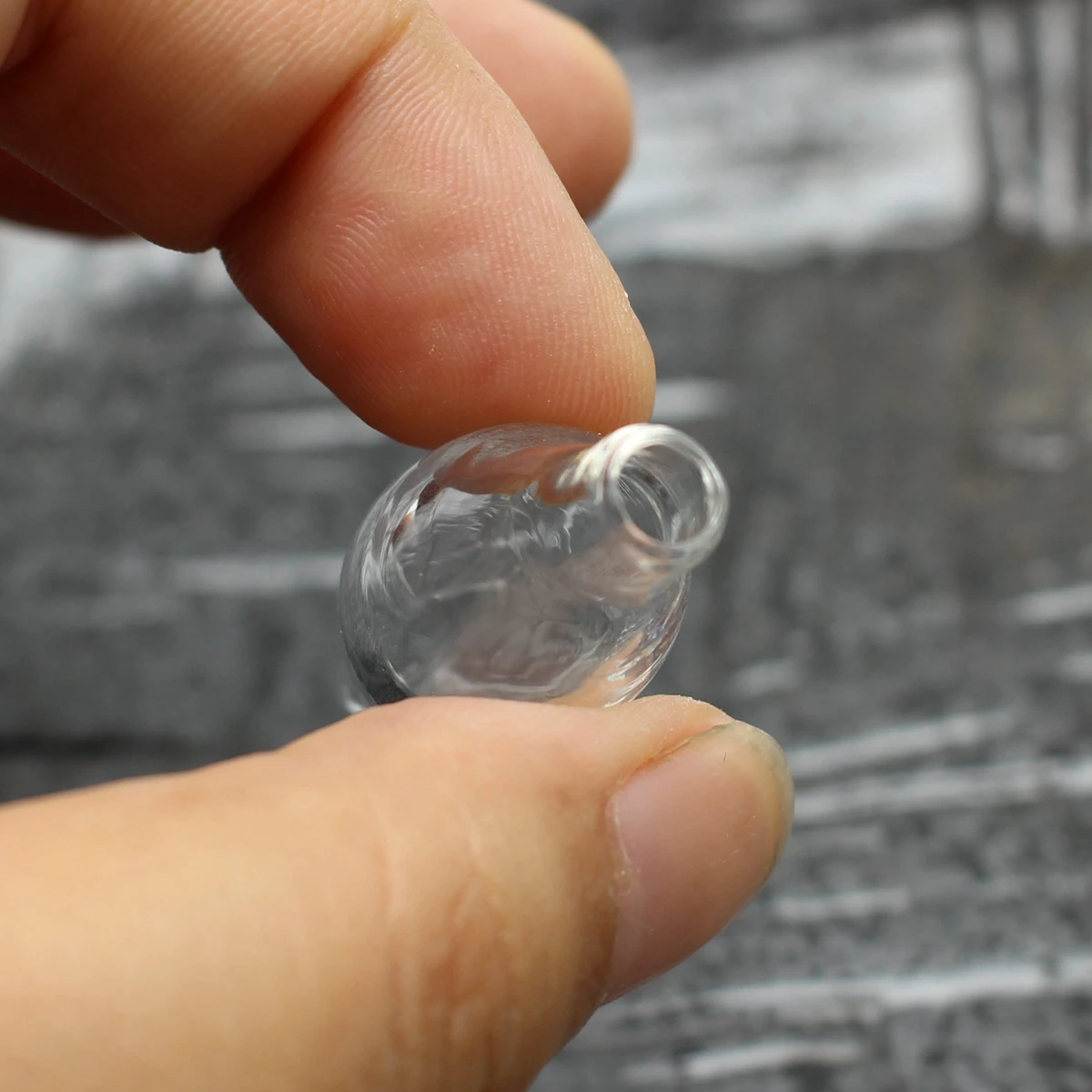 2 Sets Clear Empty 3D Teardrop Glass Bottle Vials Charm Pendants 16X38mm Memory Locket | Украшения и аксессуары