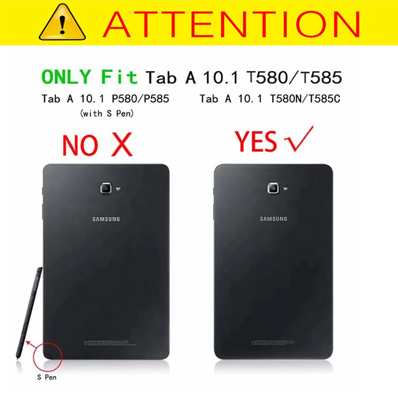 Ультратонкий чехол из искусственной кожи для Samsung Galaxy Tab A 10 1 2016 T585 T580 SM-T580 T580N +