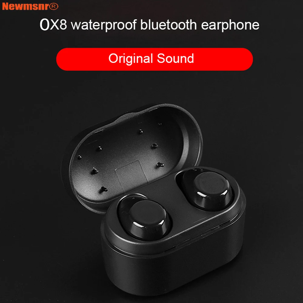 Newmsnr TWS 0X8 IPX5 Airoha Bluetooth 4 2 супер стереонаушники бас настоящие Беспроводные наушники