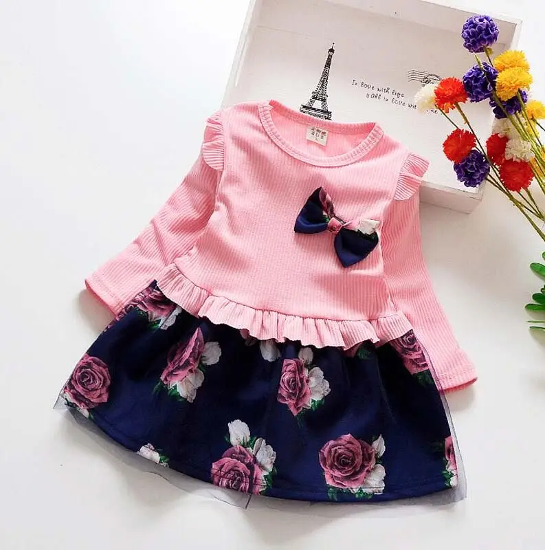 Детское платье с длинным рукавом для девочек кружевное вечерние платья на