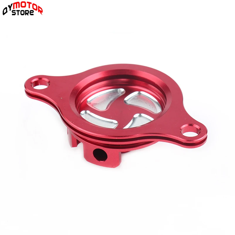 Мотоцикл cnc Заготовка масляный фильтр крышки ДЛЯ CRF 250R CRF250R 2010 2018 MX для