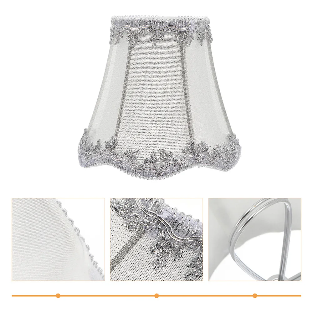 

2pcs Elegant Lamp Shades Cloth Art Lamp Shades Creative Lamp Covers for Lamp
