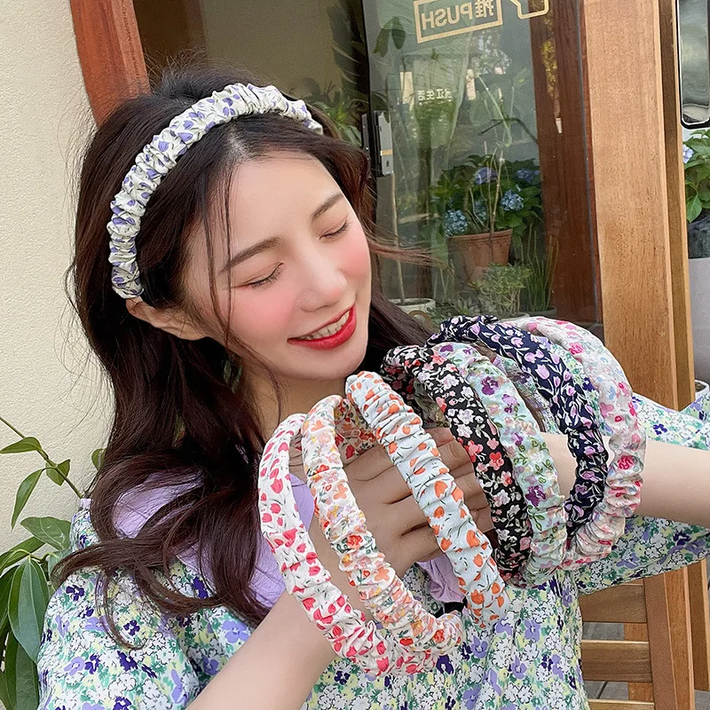 

Hair Accessories Vintage French Floral Hairbands Braided Headband Hair Hoop Fashion Hair Bands Bezel Headdress