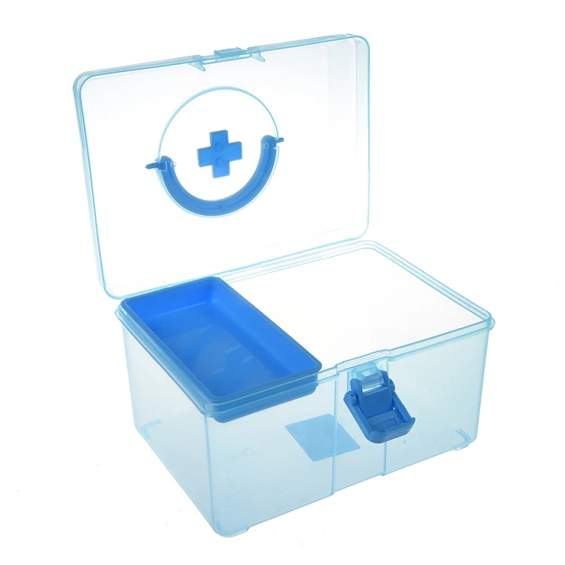 

Ran Color Plastic Family Healthy Box Medicine Chest Pill First Aid Case