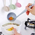 Многофункциональная Ложка 2 в 1 с фильтром, ложка для каши, супа с длинной ручкой, ложка, кухонная посуда дуршлаг, ложка для супа