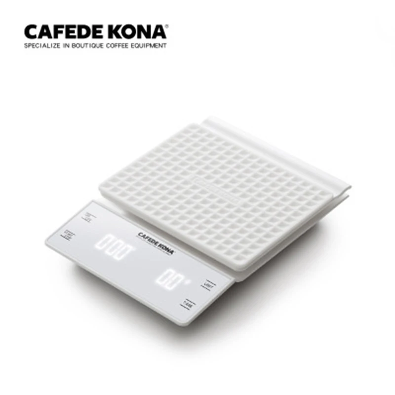 

CAFEDE KONA Coffee Scale with Timer Drip Coffee Electronic Scales 3KG/0.1g Precision Kitchen Scales Smart Digital Coffee Scale