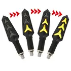 2 шт., светодиодный поворотник для мотоцикла, с последовательным световым индикатором