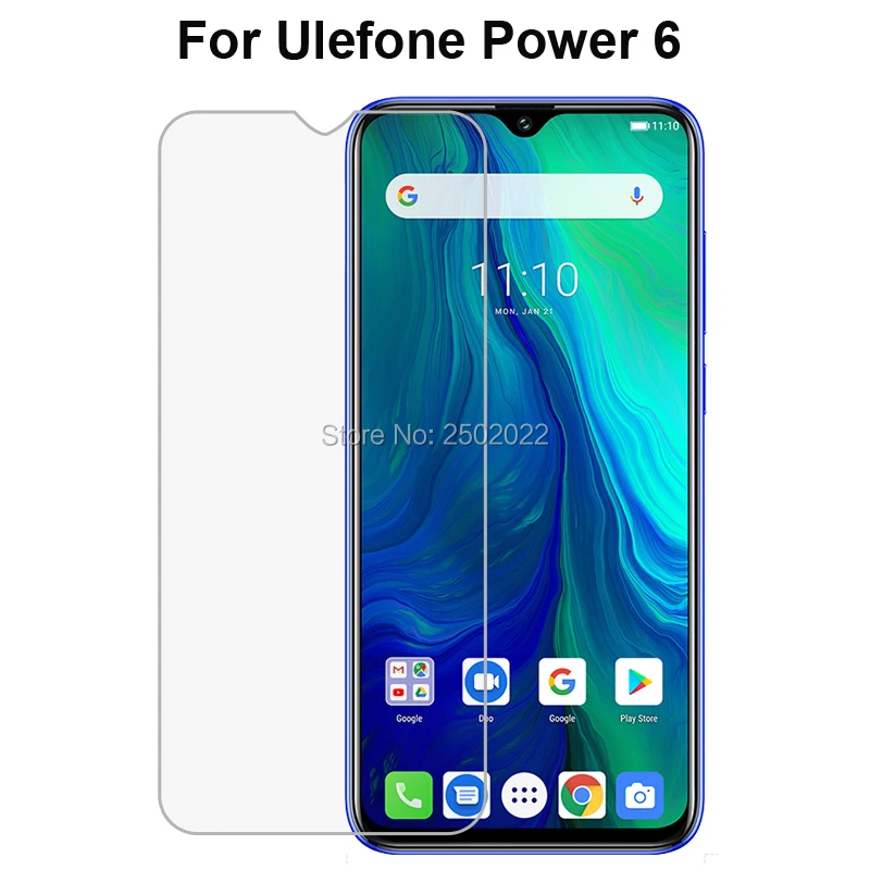 Закаленное стекло для ulefone power 6 premium ультратонкая Защитная пленка экрана