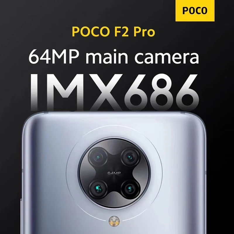 Оригинальный мобильный телефон Xiaomi POCO F2 Pro Snapdragon 865 64MP + 20MP камеры 6 67 &quot4700mAh NFC 6GB