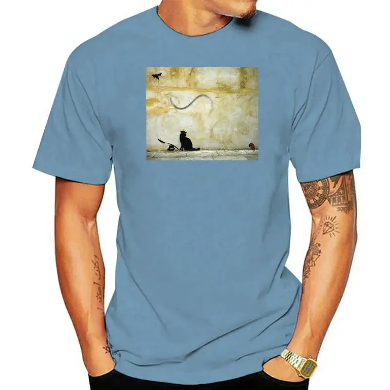

Mouse Banksy - Graphic Cotton T Shirt Short & Long Sleeve Custom Printed Tee Shirt