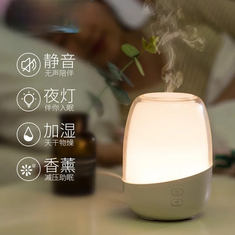 Портативный ультразвуковой увлажнитель воздуха белый ночсветильник домашний