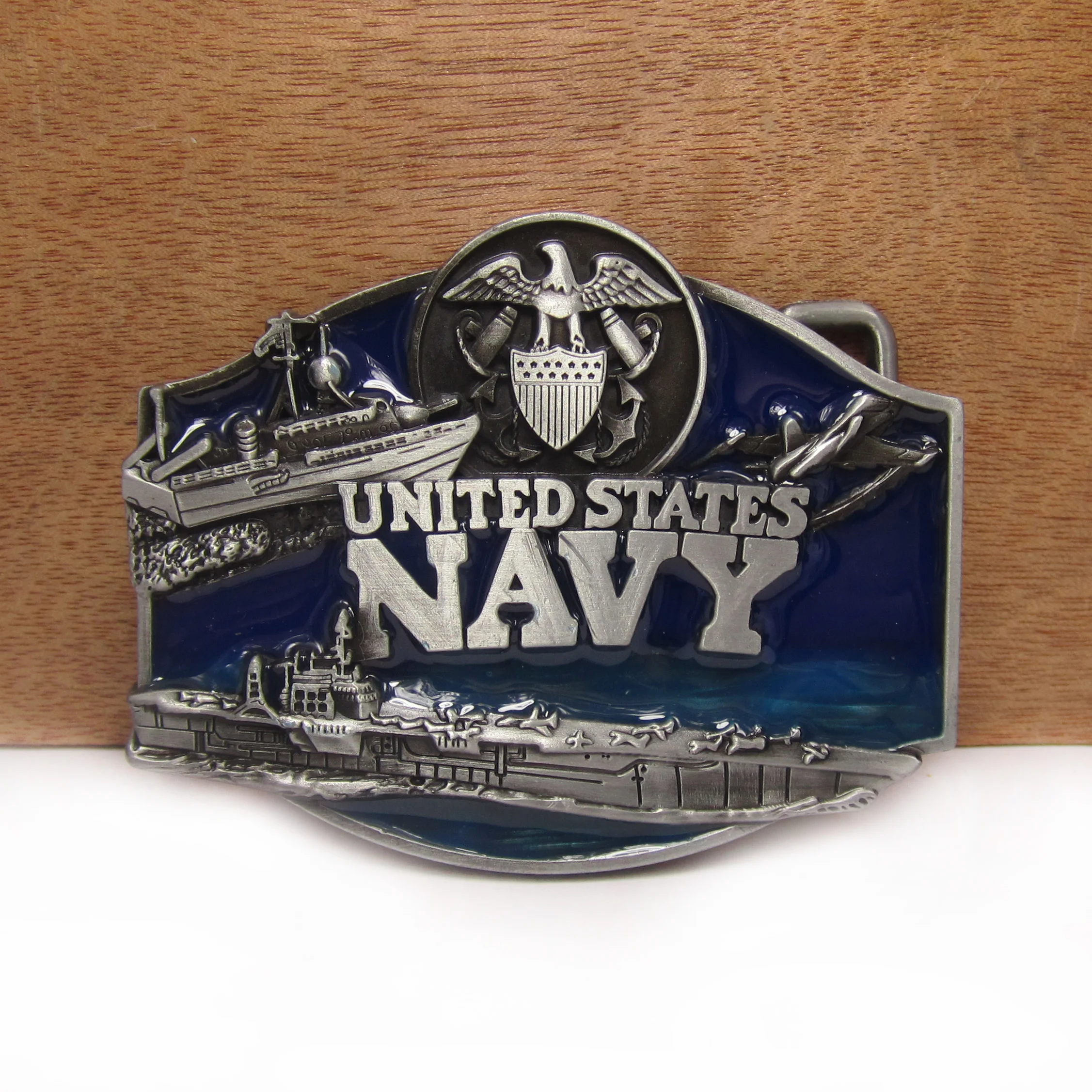 Пряжка из цинкового сплава BuckleClub в стиле ретро США морские военные джинсы