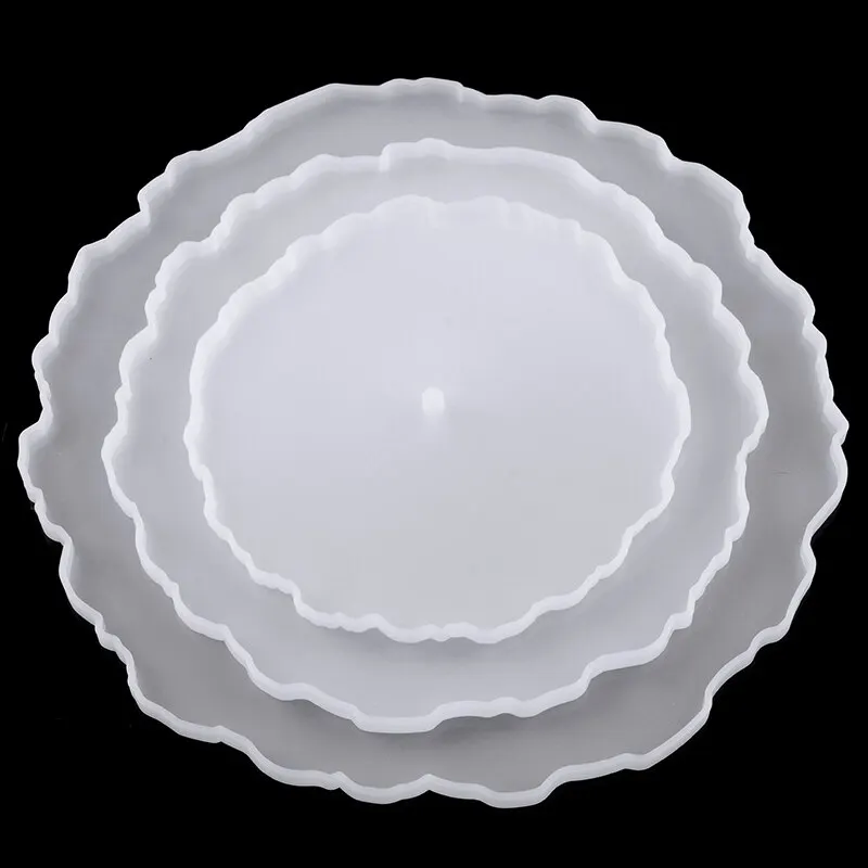 

Эпоксидная форма «сделай сам» для 3-х слойной фруктовой тарелки, силиконовая кристаллическая пластина, литье, форма, 3 подставки, подставки д...