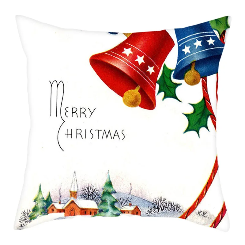 

Fuwatacchi 4pcs Merry Christmas Cushion Covers Polyester Throw Pillowcases Decorations for Home Sofa Living Room Pillow Covers
