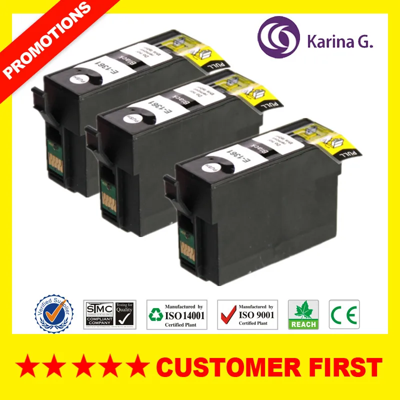 Совместимые чернильные картриджи для T1361 подходят Epson Worker K101 K201 K301 и т. д. |