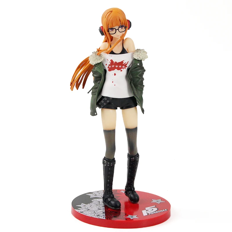

21 см аниме PERSONA5 анимация день брейкеры футаба Сакура 1/7 ПВХ экшн-фигурки Фигурки Игрушка подарок кукла T30
