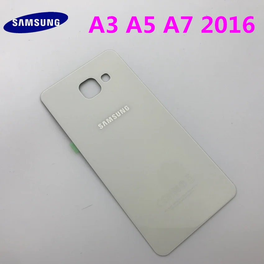 Задняя панель батареи Стекло задняя дверь Крышка для samsung Galaxy A3 A310 A310F A5 A510 A510F A7 A710 A710F() предварительно клейкие наклейки