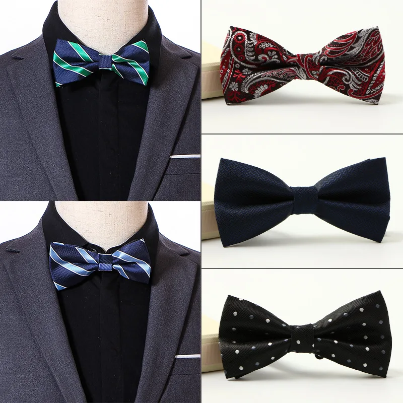 Формальный галстук бабочка мужской Мужская мода вечерние Бизнес Свадьба