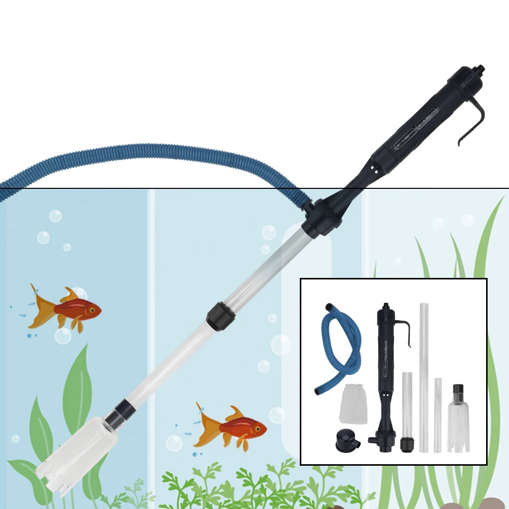 

Инструмент для очистки аквариумных Рыбок трубка для цистерны, гравий, электрический насос для замены воды, фильтры, вакуумный всасывающий ф...