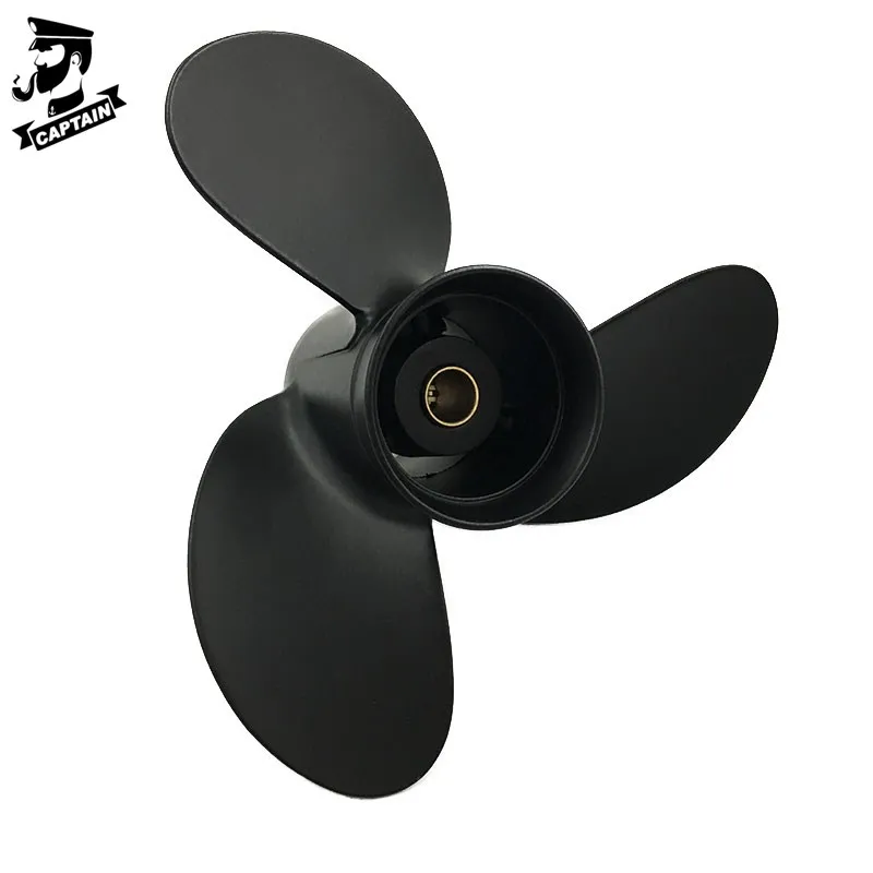 Подвесной Двигатель Captain Propeller 8 9x9 5 Black Max Fit Mercury Mariner Tohatsu 8HP 9.8HP 9.9HP 12 зубьев Spline