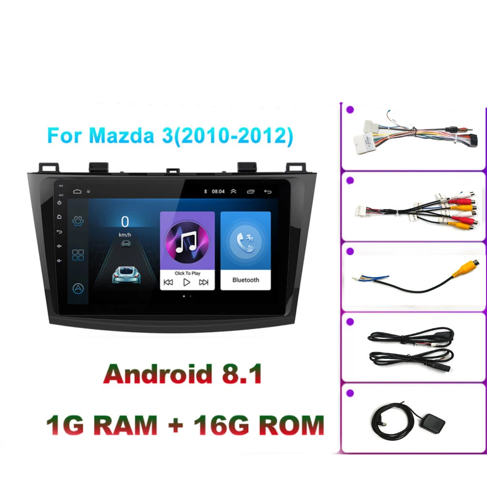 Android 8 1 для Mazda 3 2004-2013 maxx axela автомобильный DVD gps Радио стерео г 16 wifi Бесплатная карта