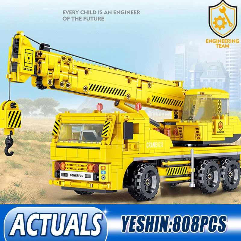 Высокотехнологичный автомобиль Yeshin маленький экскаватор бульдозер кран