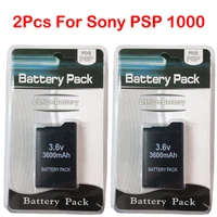 2pcs 3600mah 3 6v rechargeable lithium ion battery pack for sony psp1000 psp 1000 psp 110 console gamepad replacement batteries
