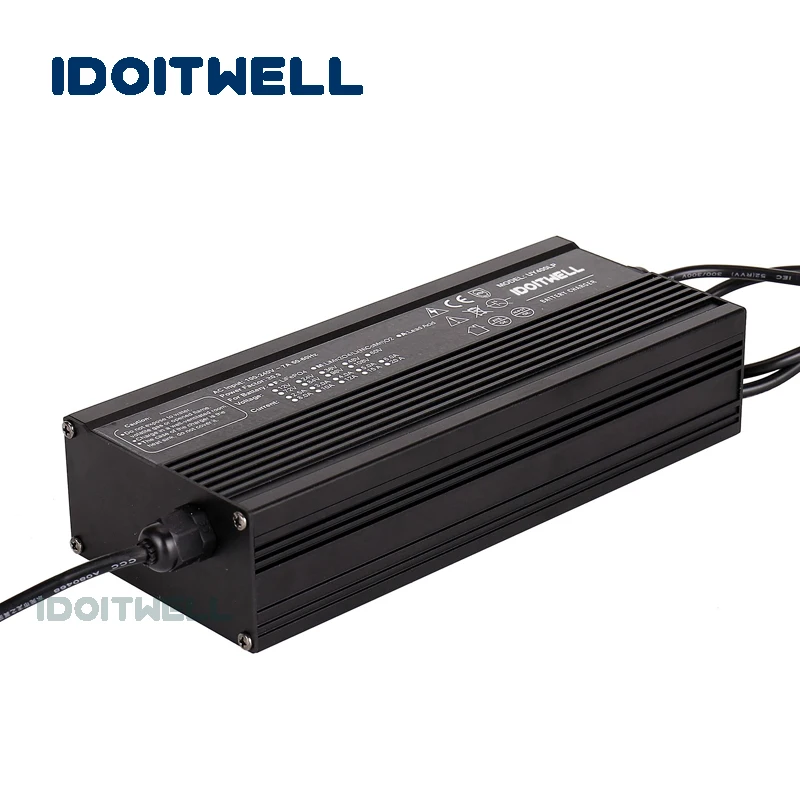 Пользовательское водонепроницаемое зарядное устройство серии 240W 12V 15A 24V 8A 36V 5A наружное зарядное устройство для свинцово-кислотных или литий-ионных или LifePO4 батарей