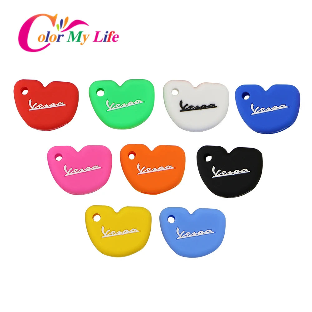 Силиконовый чехол для ключей от машины Защитные чехлы Vespa Enrico Piaggio GTS300 LX150 Fly 125 3vte