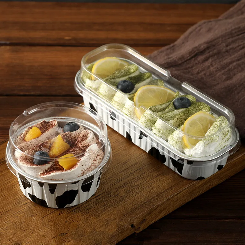 50 шт. упаковка для выпечки коробка пудинга мороженого торта алюминиевая фольга