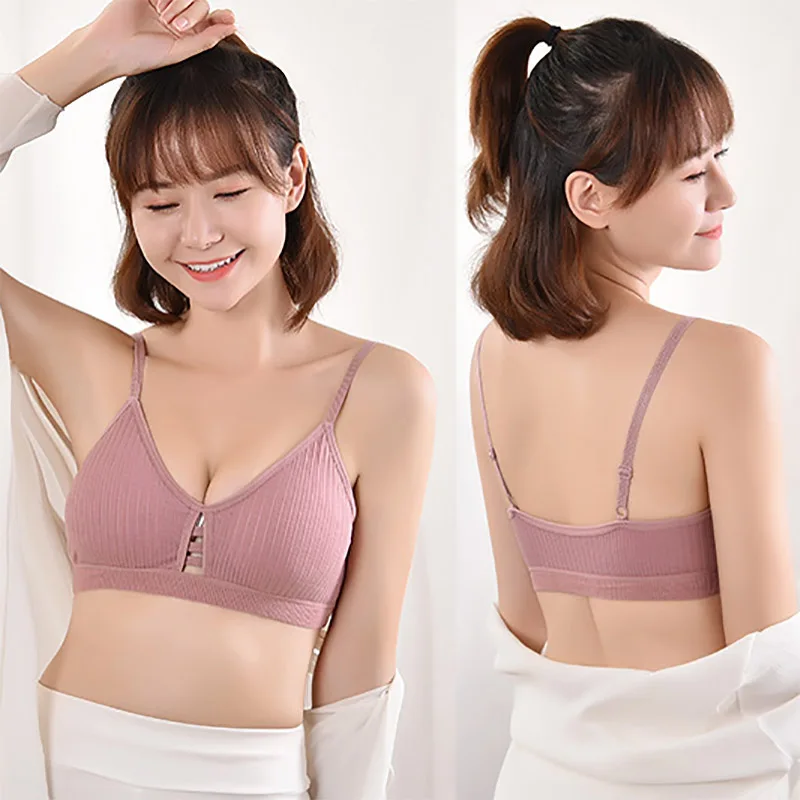Бюстгальтер женский с мягкими чашечками пикантное мягкое бесшовное нижнее белье