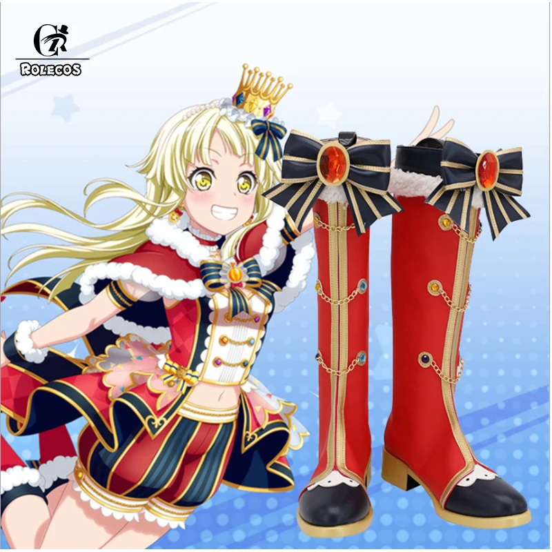 ROLECOS/Обувь для костюмированной вечеринки аниме Банг сон Seta Kaoru Высокие сапоги