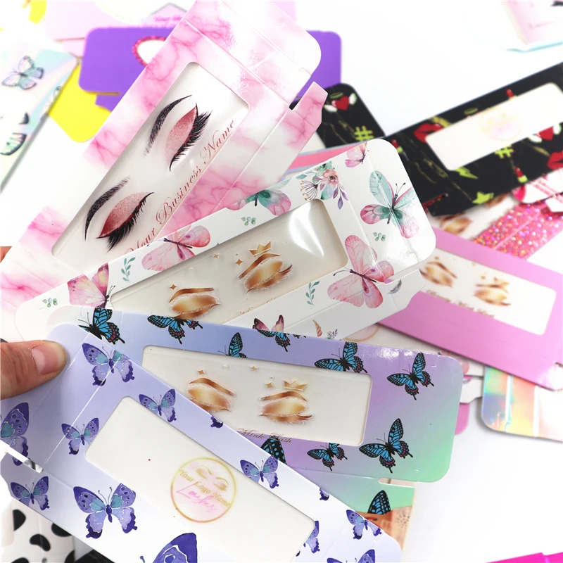 

Print logo wholesale paper false eyelash packaging box lash boxes packaging custom logo faux cils 25mm mink eyelashes marble