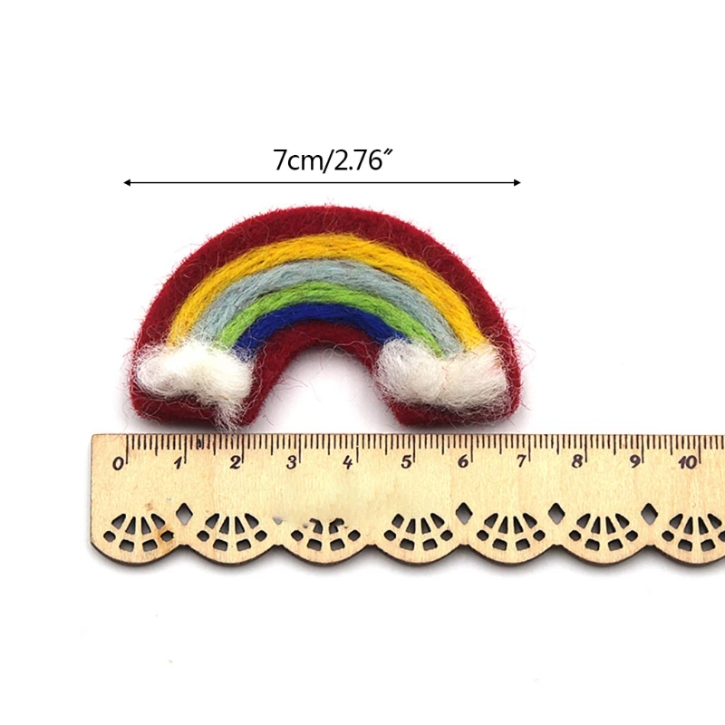 

5 Pcs DIY Handmade Baby Felt Rainbow Home Party Decorations Infant Photo Shooting Accessory Newborn Photography Props