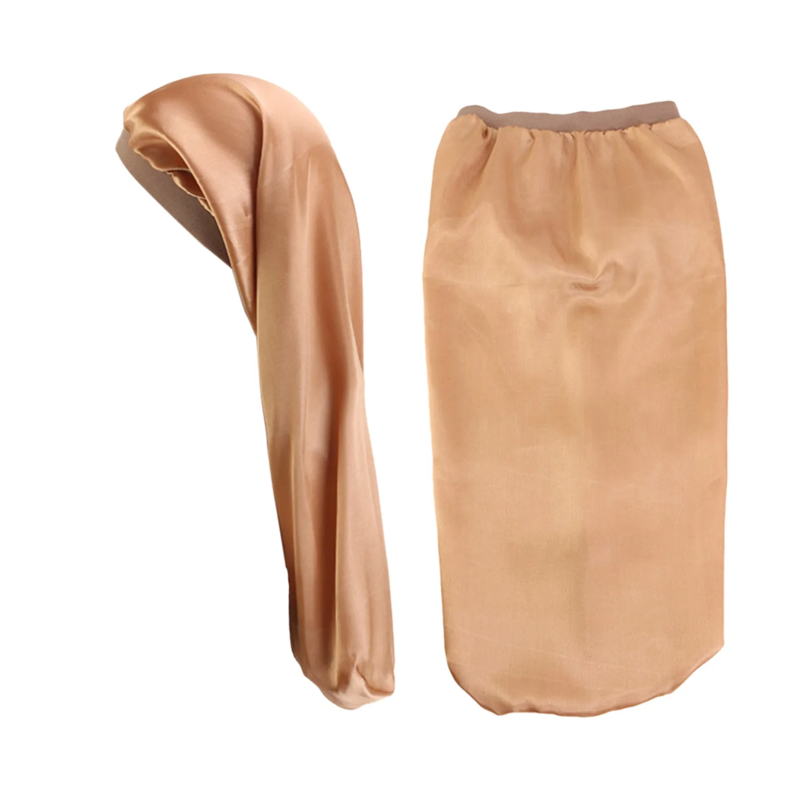 

Sagace Women Winter Hats Fashion Satin Sleep Cap Long Elastic Loose Cap Hat Printed Night Cap Headkerchief