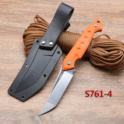 s761-4 Sanrenmu S755 и Sanrenmu S761 нож с фиксированным лезвием 8Cr14mov лезвие G10 ручка с ножом оболочка - Цвет: s761-4