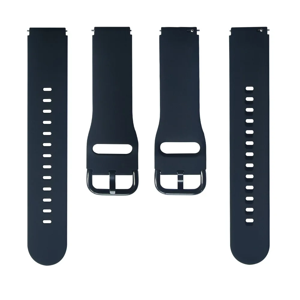 18mm 20mm 22mm Silicone Band for Samsung Galaxy Watch Active 2 Active 3 Gear S2 Watchband Bracelet Strap for Huami Amazfit bip images - 6