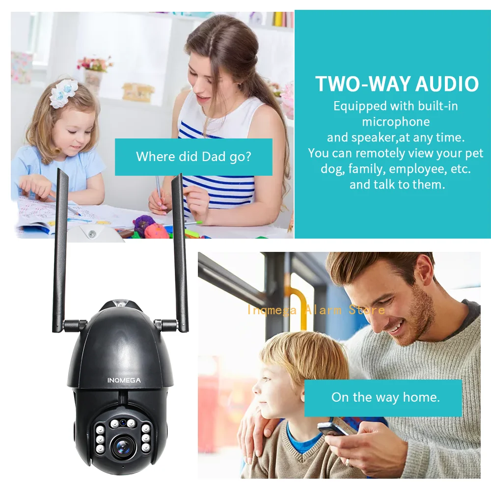INQMEGA 1080P камера с функцией автоматического слежения Wi Fi Наружного