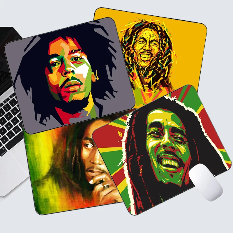 

Коврик для мыши Bob Marley из натурального каучука, креативный милый коврик для мыши, водонепроницаемые аксессуары для офисного стола