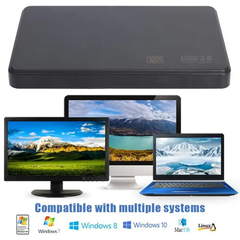 2 5 дюймов 8 ТБ HDD Внешний чехол для SSD USB3.0 SATA3 Высокая скорость поддержка внешний